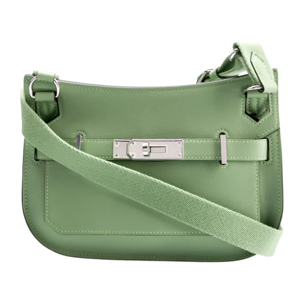 Replica Hermes 316413 Jyspiere Leather Hermes bags Light Green H900919